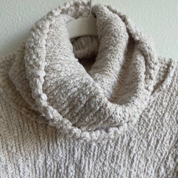 Freepeople Big Easy Cowl Neck Boxy Cropped Sweater - Picture 2 of 6